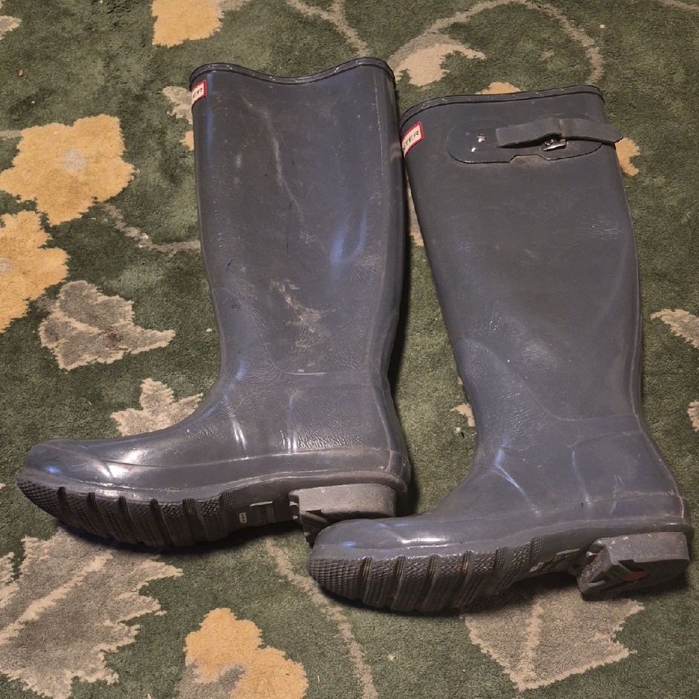 Hunter Charcoal Tall Boots